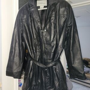 Vintage Modern Essentials Leather Coat